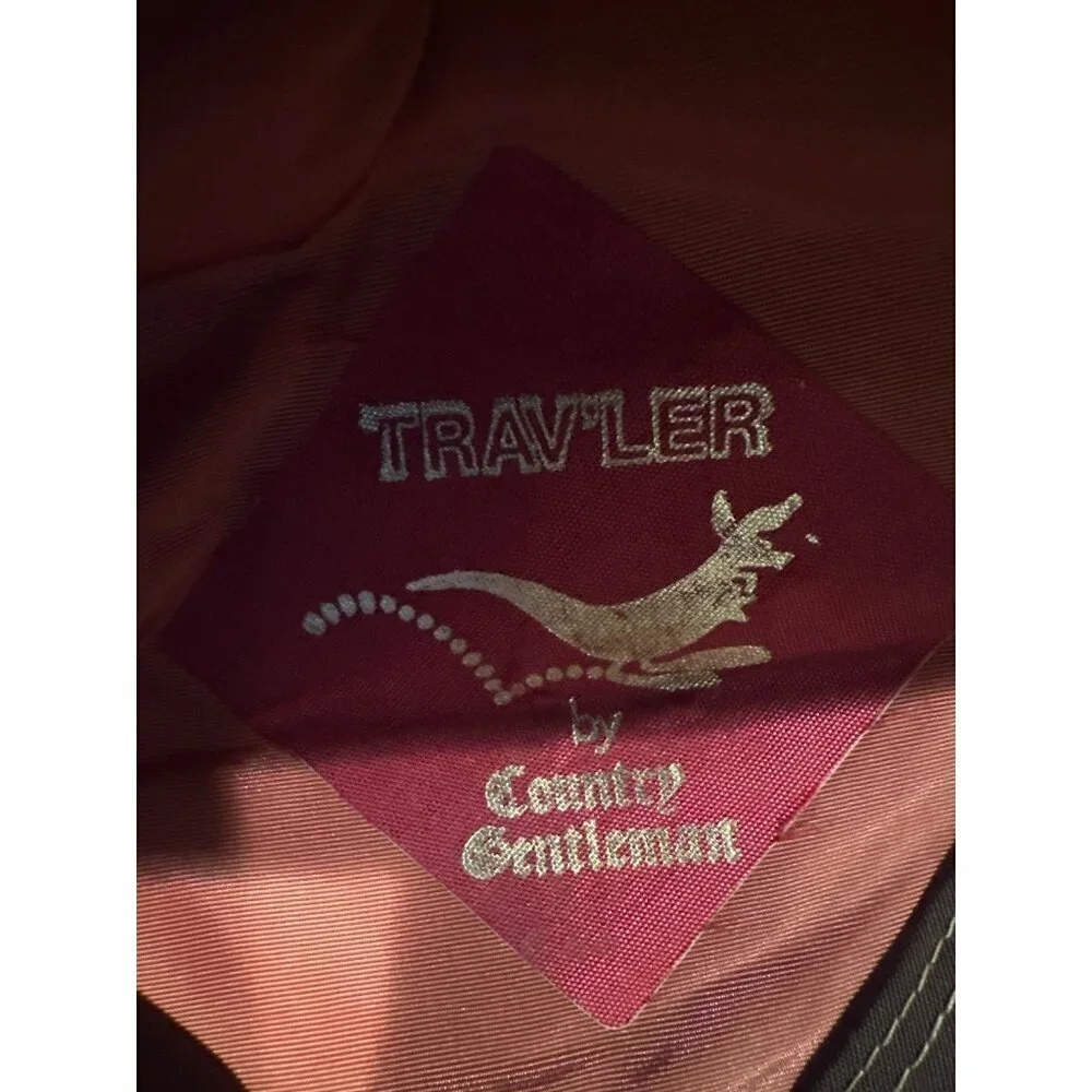 Vintage Trav'ler Country Gentleman Men’s Tan Flat Cap Vintage Adjustable 7 1/2